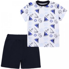 Комплекты детской одежды Babycollection Комплект одежды для мальчика Морячок (футболка, шорты)