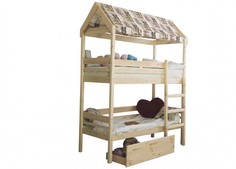 Кровати для подростков Подростковая кровать Green Mebel двухъярусная домик Baby-house 160х70 см