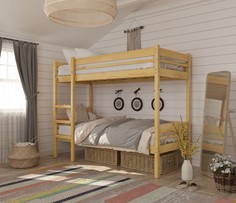 Кровати для подростков Подростковая кровать Green Mebel двухъярусная Дональд 70х160 см