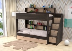 Кровати для подростков Подростковая кровать Белый Слон plus Golden Kids 10 двухъярусная (венге)