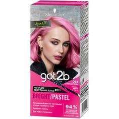 Косметика для мамы got2b Набор для тонирования волос Bright-Pastel 093 Шокирующий розовый 142 мл
