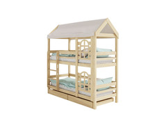 Кровати для подростков Подростковая кровать Green Mebel двухъярусная домик Бэби люкс 190х80