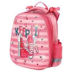 Школьные рюкзаки Юнландия Ранец Extra с дополнительным объемом Pink sneakers 38x29x18 см