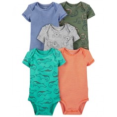 Боди, песочники, комбинезоны Carters Набор из 5 боди для мальчика Cафари