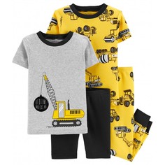 Домашняя одежда Carters Пижамный комплект Спецтехника (4 предмета)