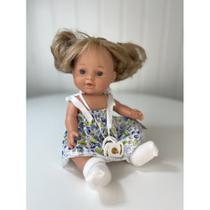Куклы и одежда для кукол Lamagik S.L. Кукла-пупс девочка в синем платье блондинка 30 см