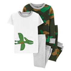 Домашняя одежда Carters Пижама для мальчика с динозаврами (4 предмета) 1I554910/2I554910