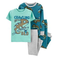 Домашняя одежда Carters Пижама для мальчика с игуанами (4 предмета) 1I555110/2I555110