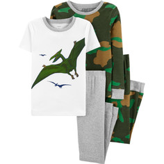 Домашняя одежда Carters Пижама для мальчика с динозаврами (4 предмета) 3I556110