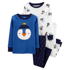 Домашняя одежда Carters Пижама для мальчика с пингвинами (4 предмета) 1M677710