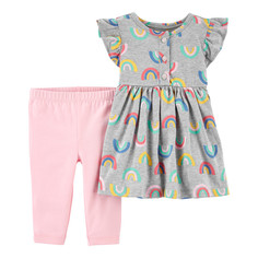 Комплекты детской одежды Carters Комплект для девочки (платье, лосины)