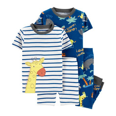 Домашняя одежда Carters Пижама для мальчика с жирафами (4 предмета)