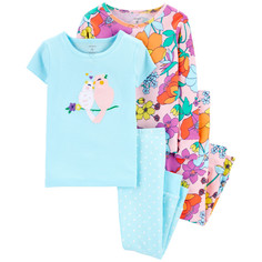 Домашняя одежда Carters Пижама для девочки с птицами (4 предмета) 1I554310/2I554310