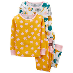 Домашняя одежда Carters Пижама для девочки с животными (4 предмета) 1M064310/2M064310