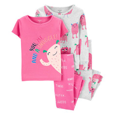 Домашняя одежда Carters Пижама для девочки с монстрами (4 предмета)