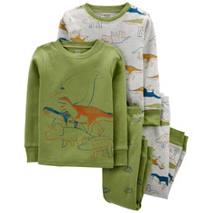 Домашняя одежда Carters Пижама для мальчика с динозаврами (4 предмета) 1M041810/2M041810