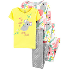 Домашняя одежда Carters Пижама для девочки с коалами (4 предмета) 3I555710