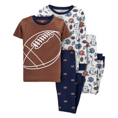 Домашняя одежда Carters Пижама для мальчика с мячами (4 предмета) 3L809010