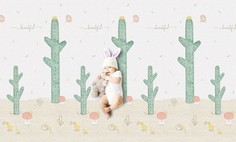 Игровые коврики Игровой коврик Parklon Двухсторонний Bubble Кактусы/Клетка 235x140 см