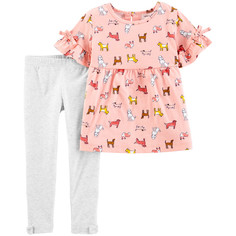 Комплекты детской одежды Carters Комплект для девочки 2 предмета (туника, лосины)