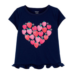 Футболки и топы Carters Футболка для девочки с сердцем