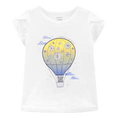 Футболки и топы Carters Футболка для девочки с воздушным шаром
