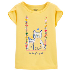 Футболки и топы Carters Футболка для девочки с собаками