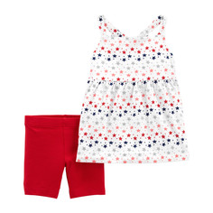 Комплекты детской одежды Carters Комплект для девочки (Туника и шорты) 2L733610