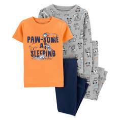 Домашняя одежда Carters Пижама для мальчика с собаками (4 предмета)