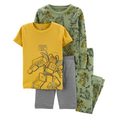 Домашняя одежда Carters Пижама для мальчика с роботами (4 предмета)