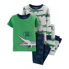 Домашняя одежда Carters Пижама для мальчика с крокодилами (4 предмета)