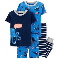 Домашняя одежда Carters Пижамный комплект Осьминог (4 предмета)