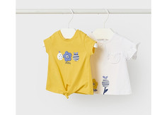 Футболки и топы Mayoral Newborn Футболка Цветочки 2 шт.