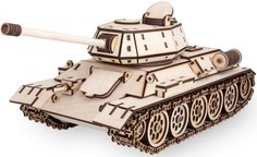 Конструкторы Конструктор Eco Wood Art деревянный 3D EWA Танк T-34