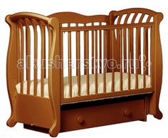 Детские кроватки Детская кроватка Кубаньлесстрой БИ 555.3 Магнолия продольный маятник