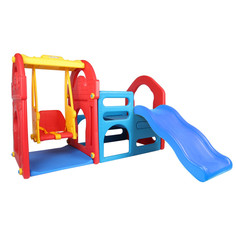 Игровые комплексы Haenim Toy Детский игровой комплекс для дома и улицы HN-708 горка-волна качели и лаз