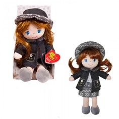 Куклы и одежда для кукол ABtoys Кукла в серой шляпке и фетровом костюме 36 см