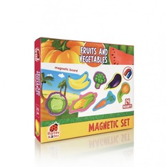 Игры для малышей Roter Kafer Магнитный набор с доской Овощи и фрукты