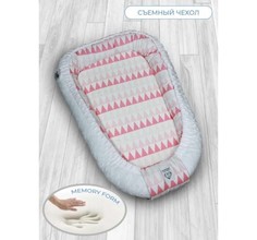 Позиционеры для сна AmaroBaby Exclusive Creative Подушка-позиционер для сна кокон-гнездышко Triangles