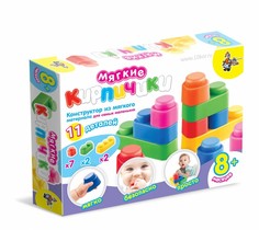 Конструкторы Конструктор Десятое королевство Мягкие кирпичики (11 деталей)