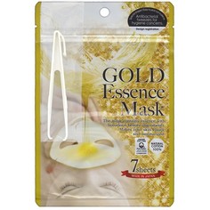 Косметика для мамы Japan Gals Маска с экстрактом золота Gold Essence Mask 7 шт.