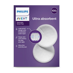 Гигиена для мамы Philips Avent Одноразовые вкладыши для бюстгальтера Philips Avent, 100 шт. SCF254/13