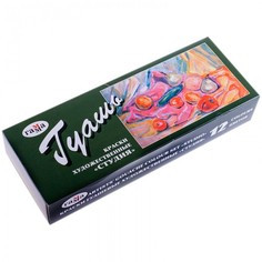 Краски Гамма Гуашь художественная Студия 12 цветов 40 мл