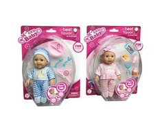 Куклы и одежда для кукол Junfa Кукла Micro Baby Пупс в костюмчике с аксессуарами 15 см