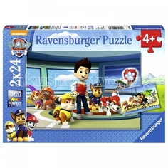 Пазлы Ravensburger Пазл Щенячий патруль полезные ищейки 2х24 элемента