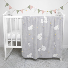 Пледы Плед Baby Nice (ОТК) Micro Flannel Мишутка 118х100 см