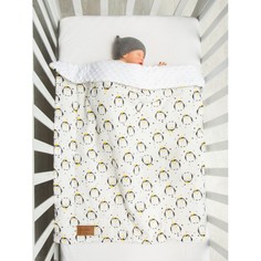 Пледы Плед AmaroBaby Растём вместе Пингвины 95х85 см