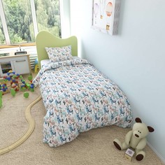 Постельное белье AmaroBaby Пододеяльник на молнии Ламы 145х210 см