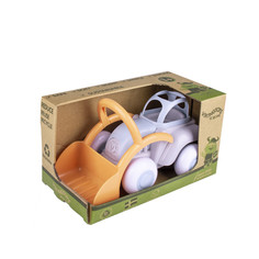 Каталки-игрушки Каталка-игрушка Viking Toys Трактор с квошом Ecoline midi в подарочной упаковке