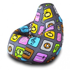 Мягкие кресла Пазитифчик Мешок Груша жаккард 110х85